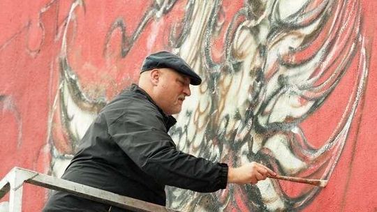 Nowy mural w Lublinie prawie gotowy. Unia sztuki z dzielnicą Tatary