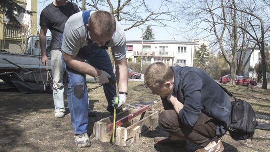 Nowy obiekt artystyczny na LSM. Marmurowy