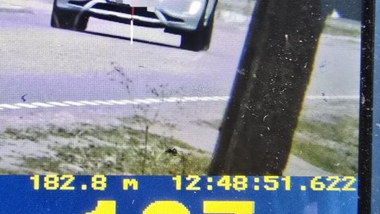 O 87 km/h za szybko w terenie zabudowanym. Stracił prawo jazdy na trzy miesiące