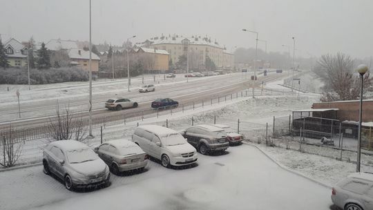 Obfite opady śniegu w Lublinie, opóźnienia w kursach komunikacji miejskiej. Pogoda na najbliższe dni