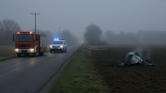 Obiekt nieznanego pochodzenia spadł na pole pod Cycowem. Czy to fragment rakiety?