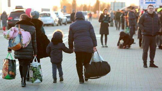 Obrazek z Dołhobyczowa. "Mąż został w Ukrainie. Walczy! Pięknie nas tu przyjęliście"