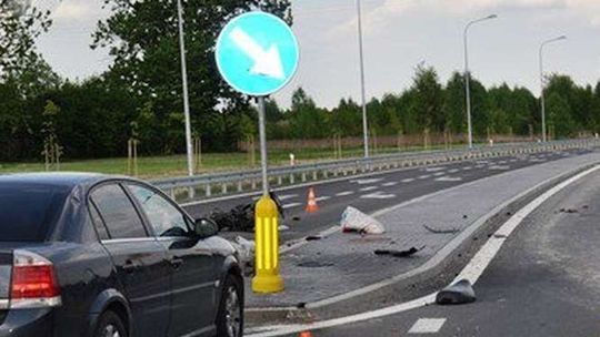 Obwodnica Chodla: Zderzenia skutera z osobówką