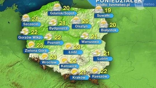 Od poniedziałku słoneczna pogoda. Ile pokażą termometry?