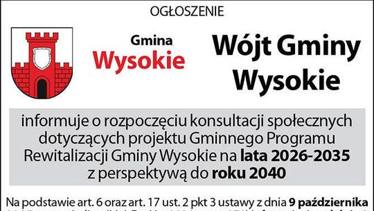 ogłoszenie Wysokie