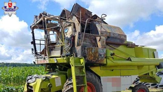 Ojciec podpalił kombajn i ciągnik synowi. Bo nie dogadywał się z wnuczkiem