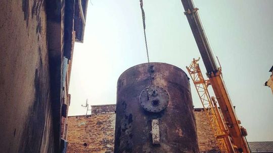 Open City 2018. Człowiek na gzymsie w centrum Lublina, czyli sztuka w przestrzeni