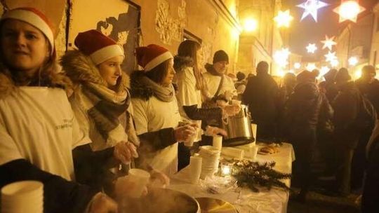 Opłatek, życzenia, kolędy. Wigilia Starego Miasta w Lublinie [zdjęcia]