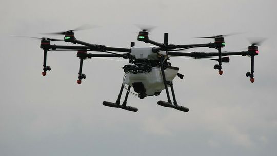 Opryski i nawożenie z powietrza? Puławscy naukowcy chwalą drony