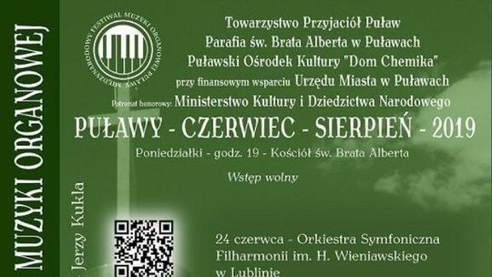 Organista Hsiao-Iy Yu zagra w Puławach