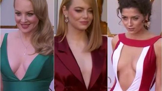 Oscary 2018: Odważna kreacja Emmy Stone i inne stroje [wideo]