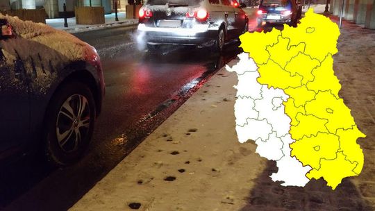 Ostrzeżenie pogodowe dla woj. lubelskiego. Może być niebezpiecznie na drogach