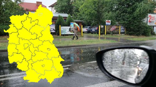 Ostrzeżenie pogodowe dla woj. lubelskiego. Ulewny deszcz i burze