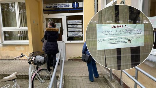 Pacjent dobija się po pomoc, ale musi to robić delikatnie. Kuriozalne ogłoszenie w przychodni w Lublinie