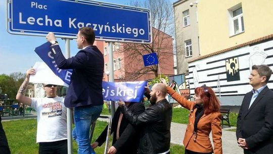 Palikot zmienił nazwę placu Lecha Kaczyńskiego