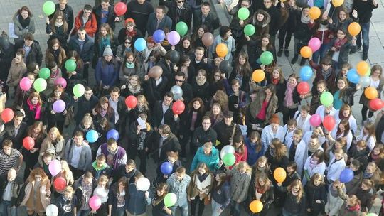 Pamiątkowe zdjęcie na 70-lecie UMCS