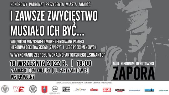 Pamięci „Zapory” – artystyczno-dokumentalna opowieść o Cichociemnym w Zamościu