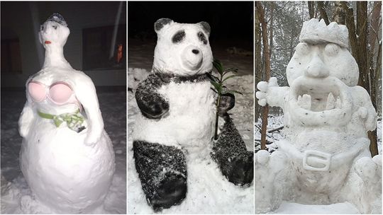 Panda, bałwany i inne śnieżne cuda