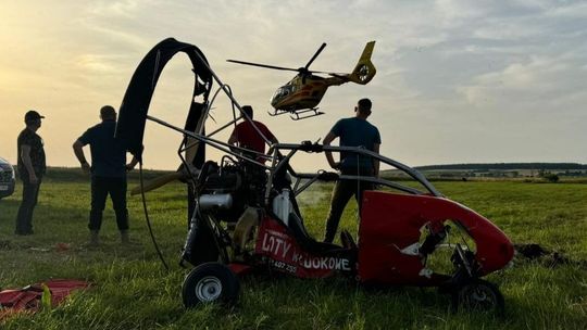 Paralotnia spadła na ziemię. Nowe fakty o wypadku