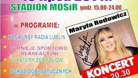 Parczew: Maryla Rodowicz na stadionie