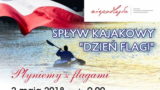 Patriotyczny spływ kajakowy rzeką Wieprz