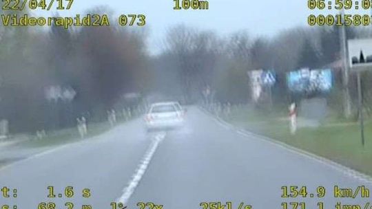 Pędził 155 km/h w terenie zabudowanym. Zatrzymali mu prawo jazdy
