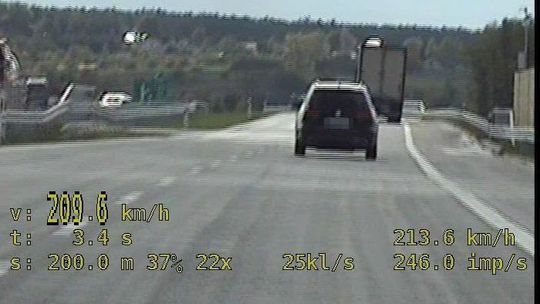 Pędził po obwodnicy Ryk z prędkością 209 km/h. Wysoki mandat