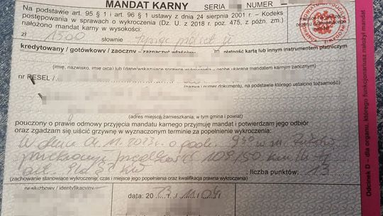 Pędził przez wieś jak po autostradzie. I słono za to zapłaci