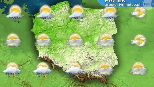 Piątek ciepły, ale nie upalny