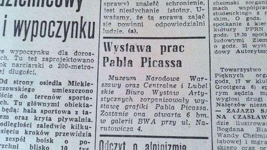 Picasso wraca do Lublina. Jak to było 48 lat temu?