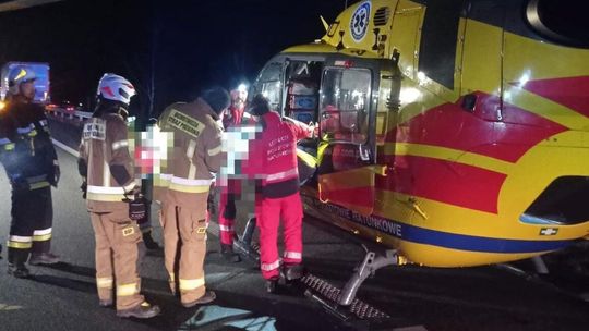 Pięć osób rannych na S17. Zablokowana droga w kierunku Warszawy