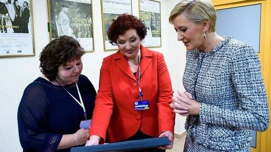 Pierwsza dama odwiedziła hospicjum w Puławach