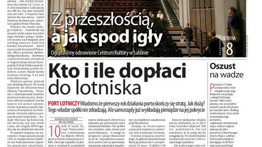 Pierwsza strona Dziennik Wschodni