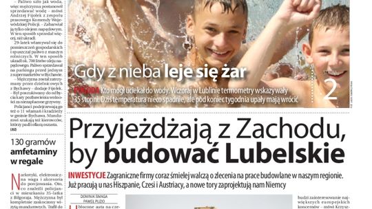 Pierwsza strona Dziennik Wschodni