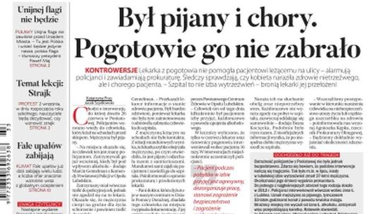 Pierwsza strona Dziennika Wschodniego 14.08.2019