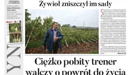 Pierwsza strona Dziennika Wschodniego 16.08.2019