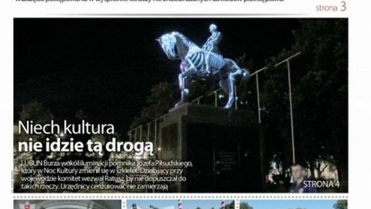 Pierwsza strona Dziennika Wschodniego