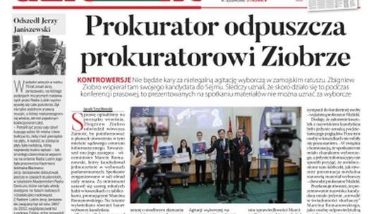 Pierwsza strona Dziennika Wschodniego 18.11.2019