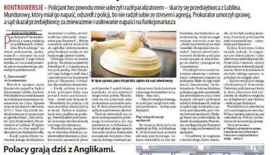 Pierwsza strona Dziennika Wschodniego 22 czerwca 2017 roku