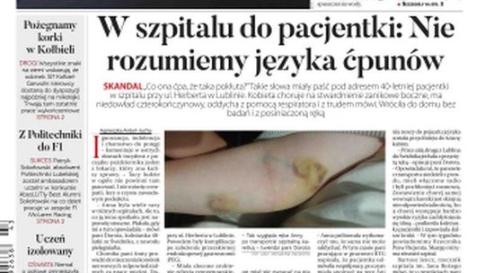 Pierwsza strona Dziennika Wschodniego 23.10.2019