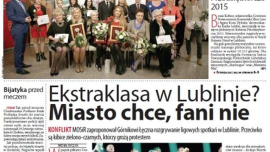 Pierwsza strona Dziennika Wschodniego, wydanie z 1 kwietnia 2015 roku