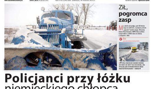 Pierwsza strona Dziennika Wschodniego, wydanie z 1 lutego 2014 roku