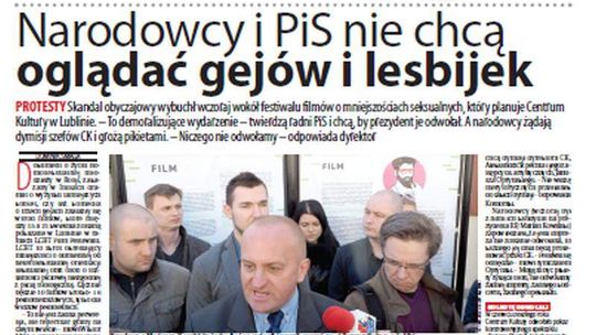 Pierwsza strona Dziennika Wschodniego, wydanie z 10 kwietnia 2015 roku