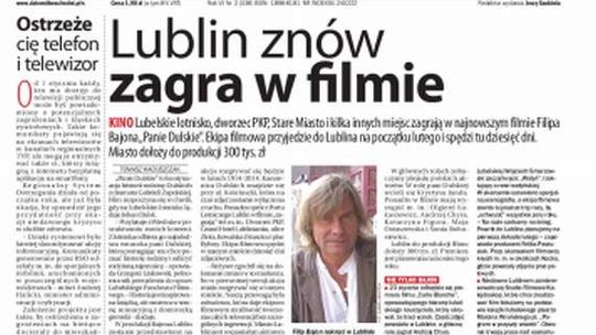 Pierwsza strona Dziennika Wschodniego, wydanie z 10 stycznia 2015 roku