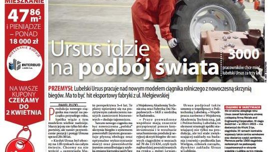 Pierwsza strona Dziennika Wschodniego, wydanie z 11 marca 2014 roku