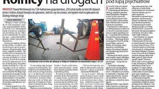 Pierwsza strona Dziennika Wschodniego, wydanie z 12 lutego 2015 roku