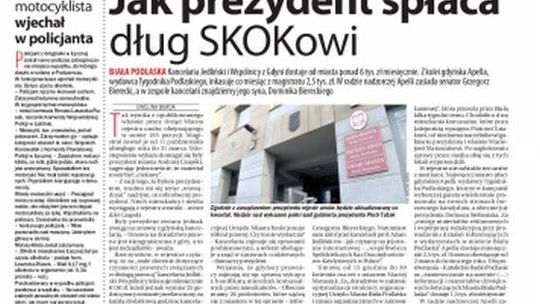 Pierwsza strona Dziennika Wschodniego, wydanie z 13 kwietnia 2015 roku