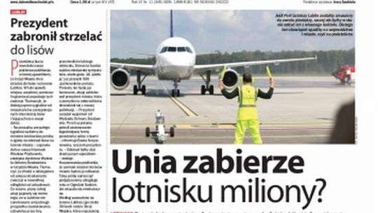 Pierwsza strona Dziennika Wschodniego, wydanie z 14 marca 2015 roku