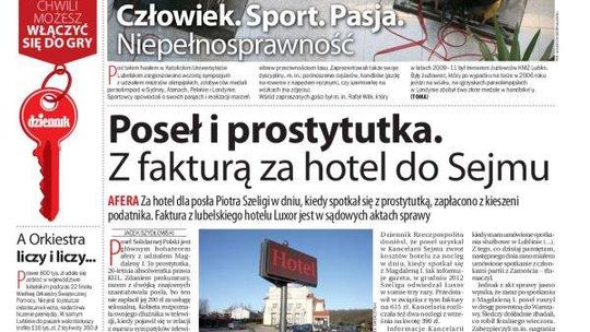 Pierwsza strona Dziennika Wschodniego, wydanie z 14 stycznia 2014 roku