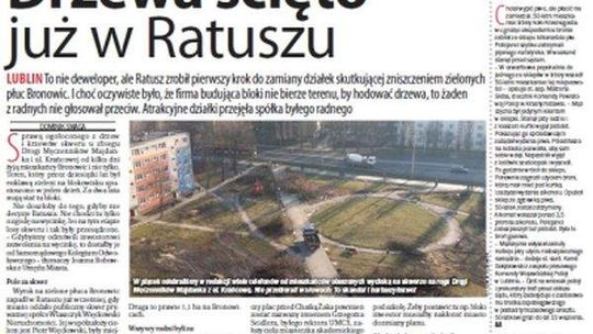 Pierwsza strona Dziennika Wschodniego, wydanie z 16 lutego 2015 roku